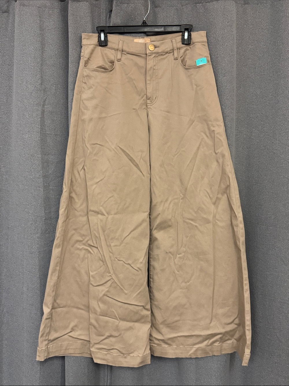 Kut from the Kloth Wide Leg Flare Jeans in Khaki